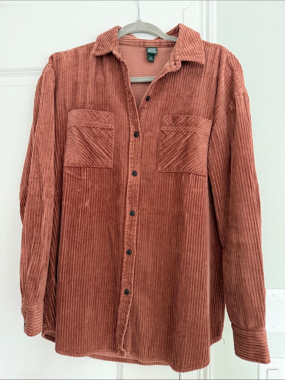 wild fable Rust-Brown Corduroy Shirt Shacket